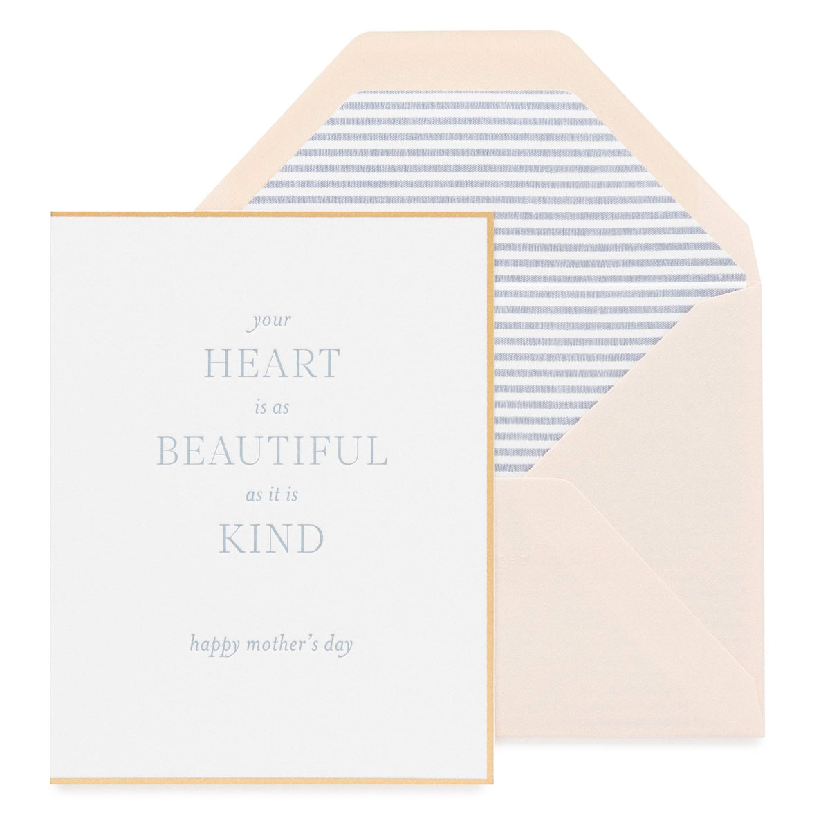 Mom, Your Heart Is As Beautiful As It Is Kind Card