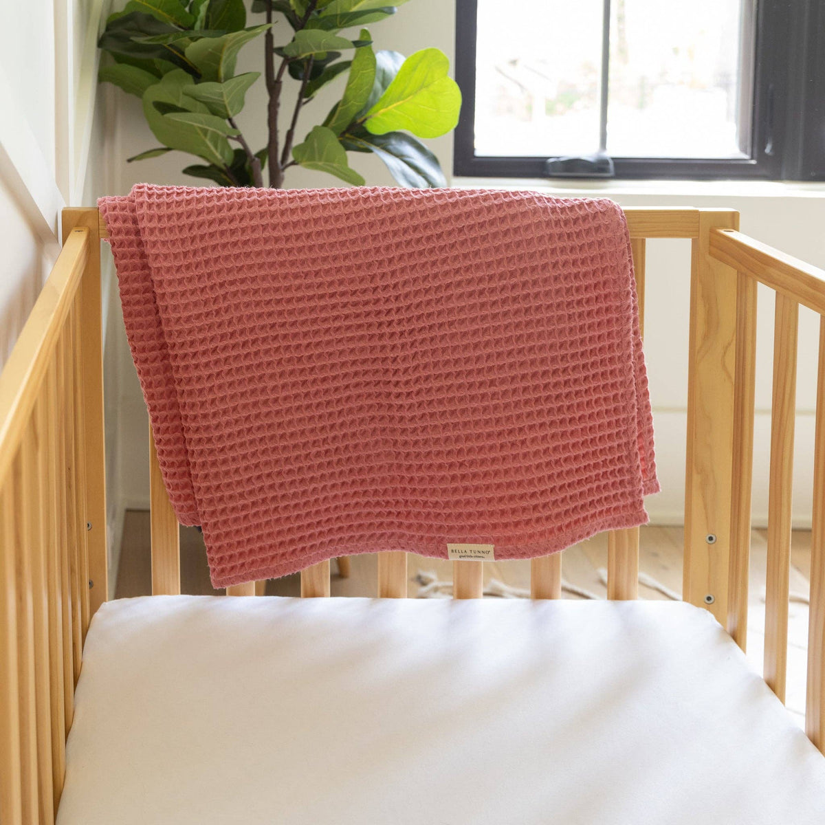 Waffle Baby Blanket Watermelon - Pink