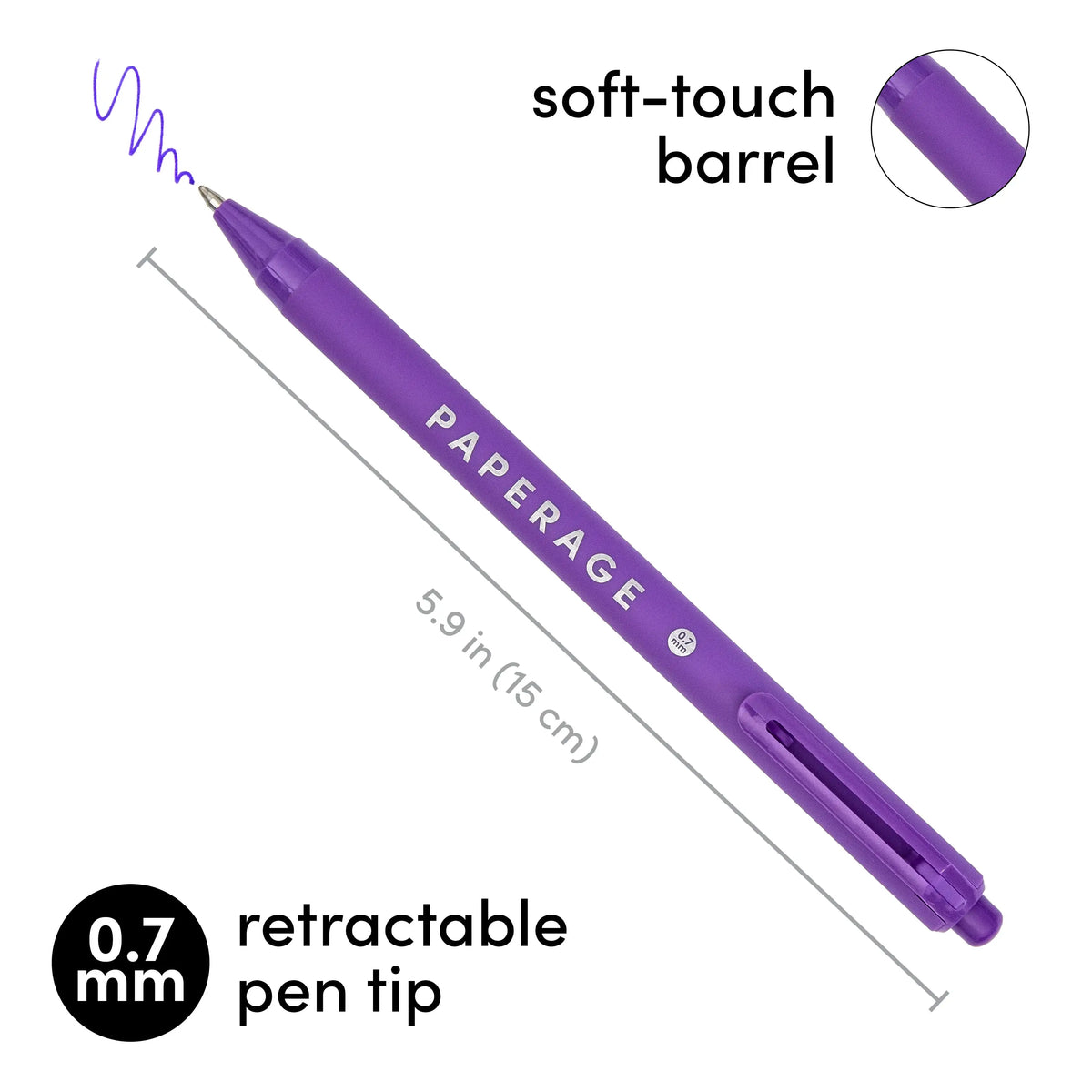 20 Pack Retractable Gel Pens Rainbow