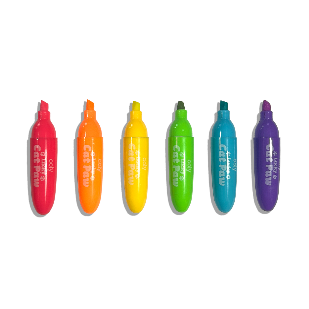 Lucky Cat Paw: Neon Highlighters - Berry Scent (Set of 6)