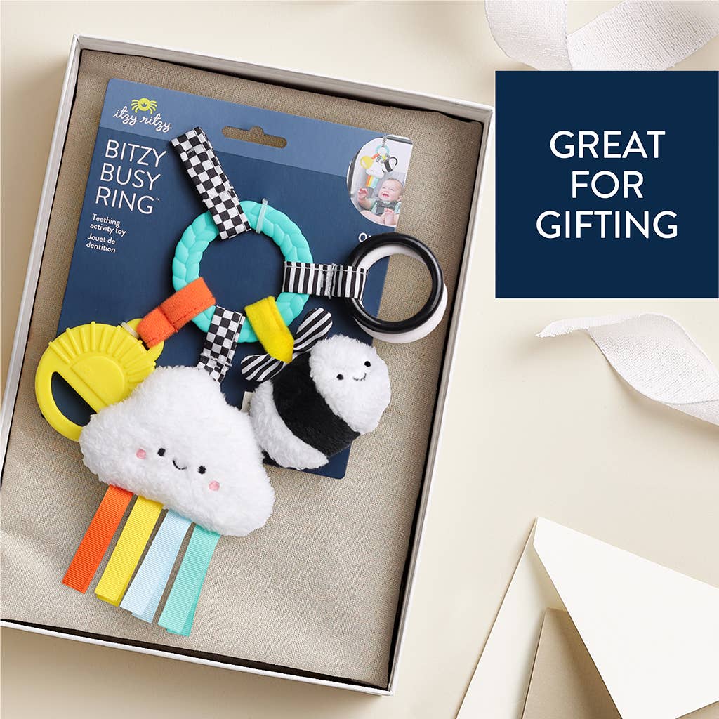 Bitzy Busy Ring™ Teething Activity Toy - Veggie