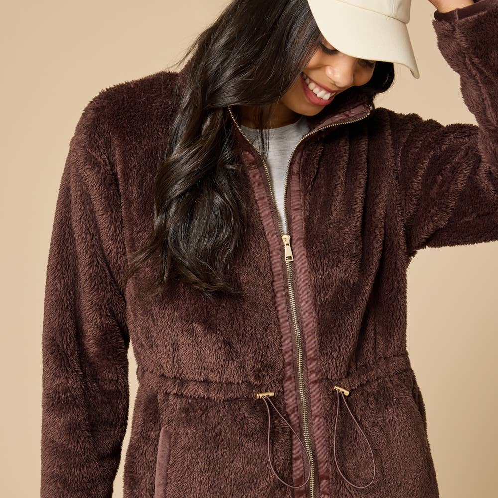 DreamPlush Almond Zip Tunic