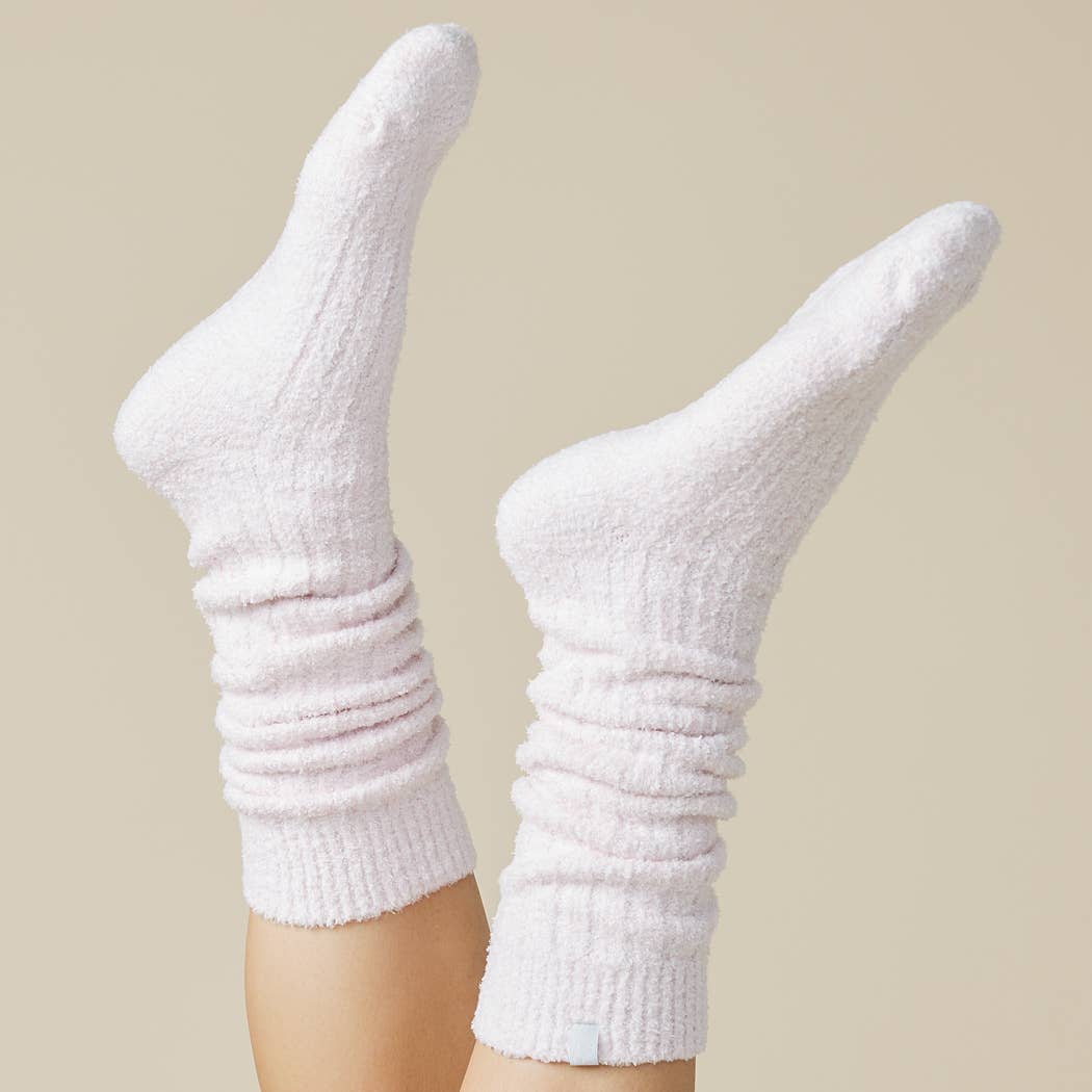 Women's Heather Espresso Slouchy Marshmallow Socks