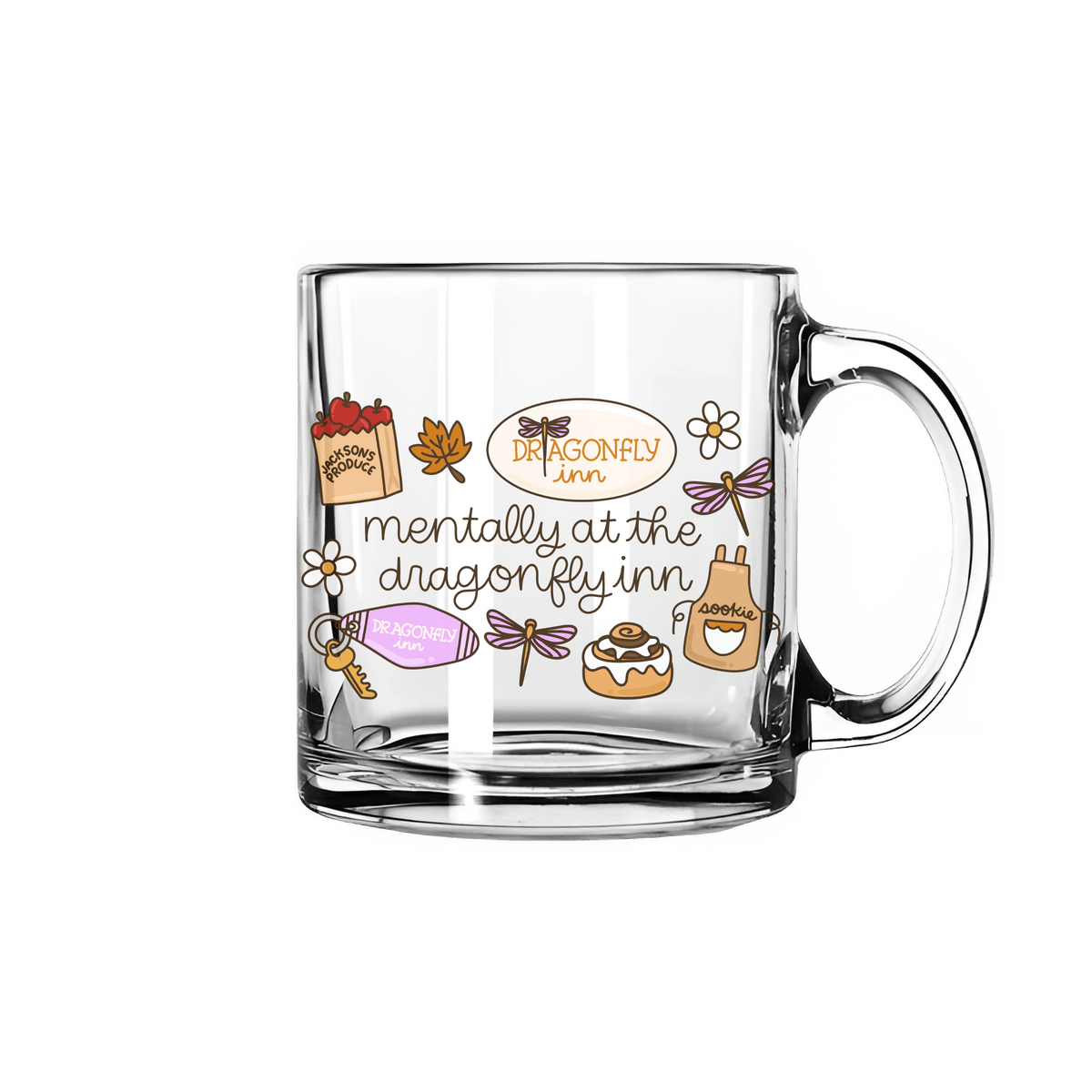 GG Inspired Mentally At The Dragonfly Inn Glass Mug
