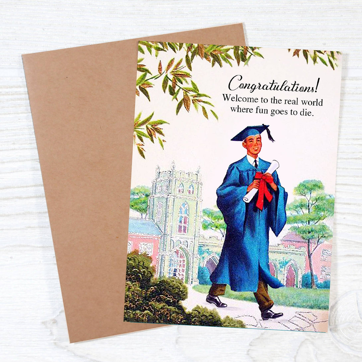 Real World Welcome Graduation Card