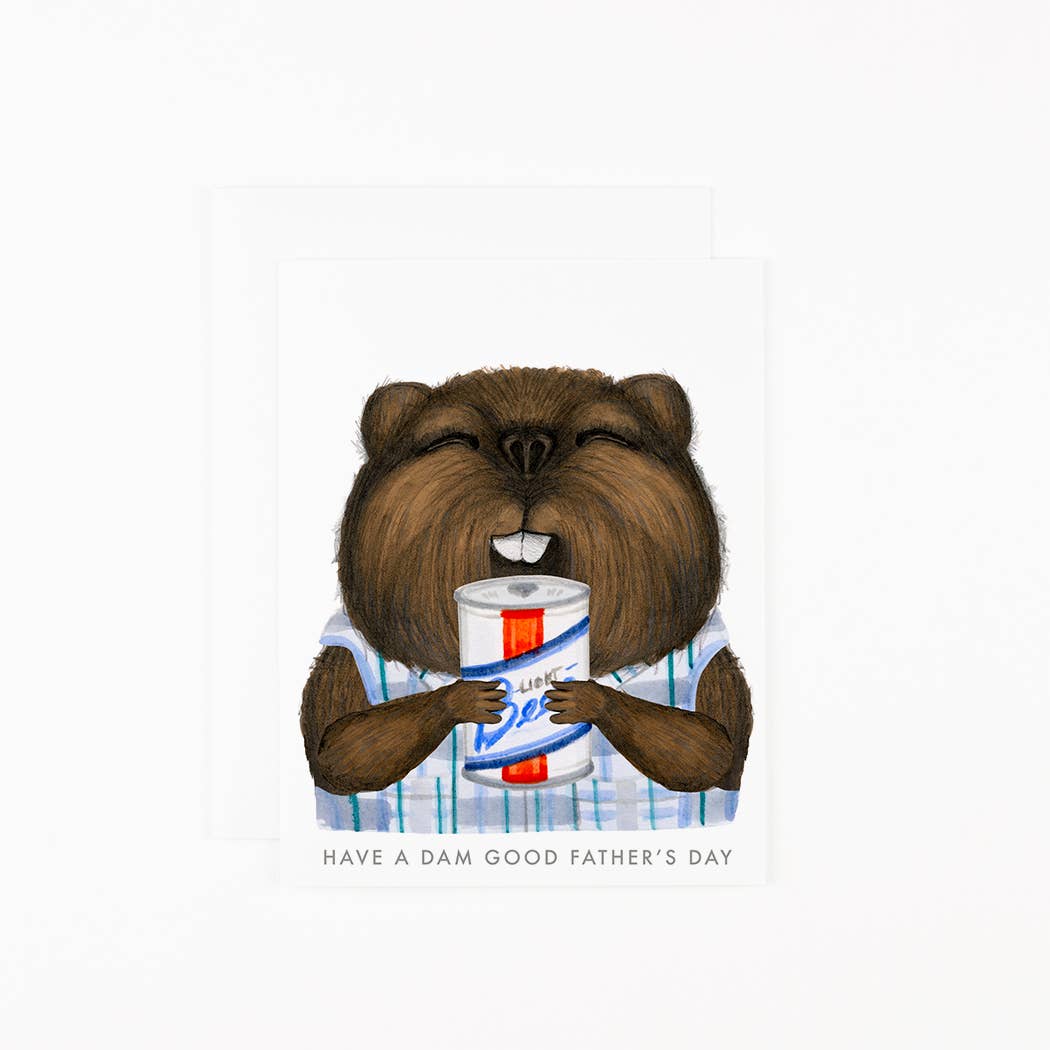 Father's Day Beaver Card