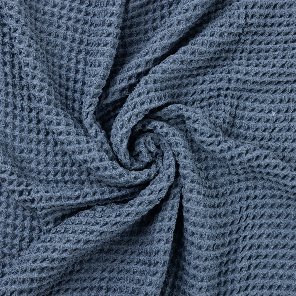 Waffle Baby Blanket Rain - Blue