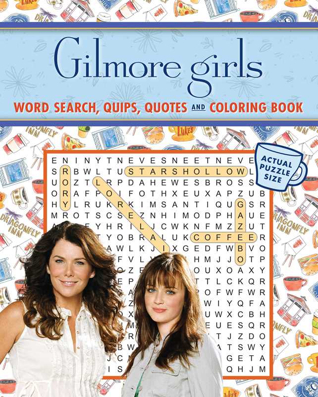 Gilmore Girls Word Search, Quips, Quotes and Coloring Book