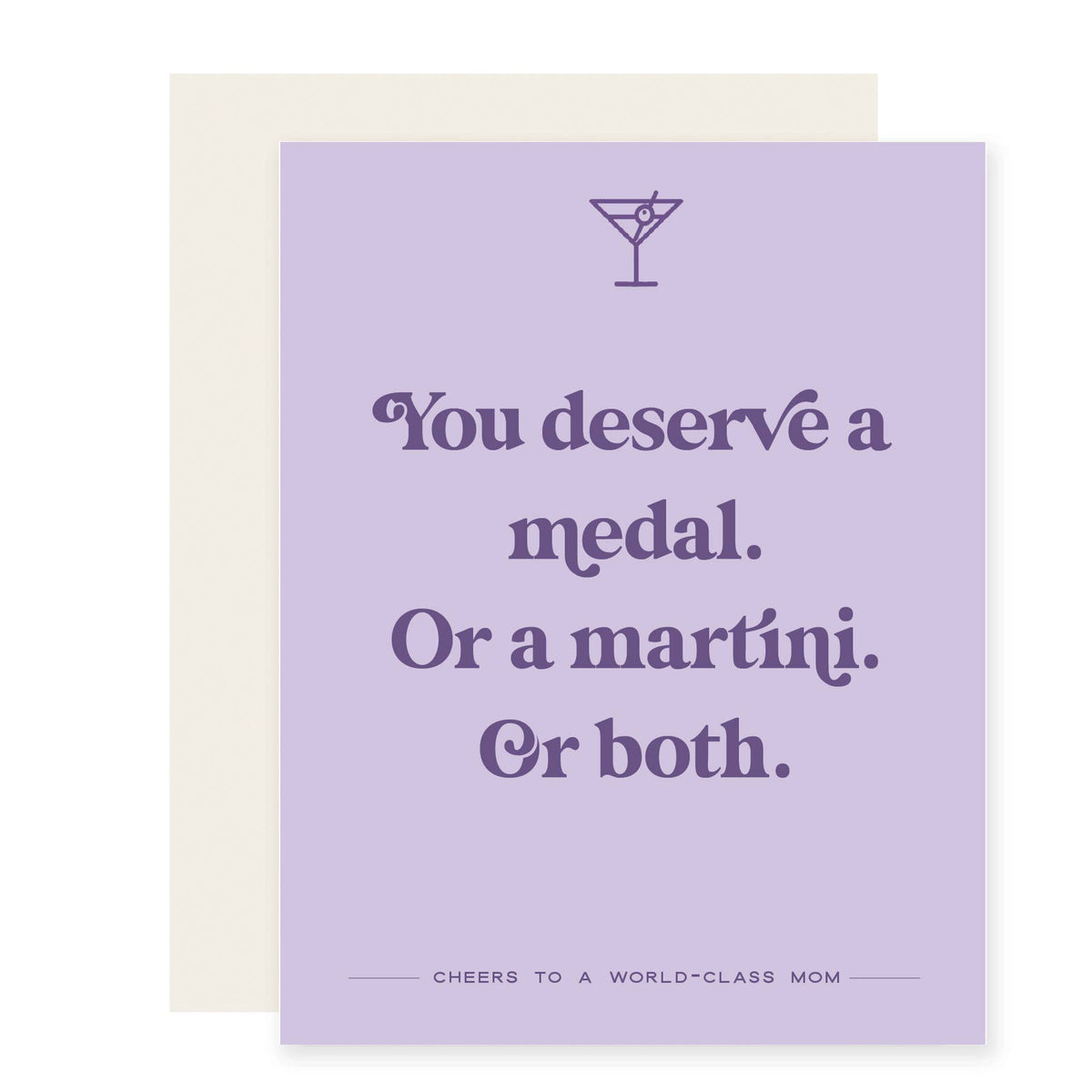 Medal or Martini | Mother's Day Card