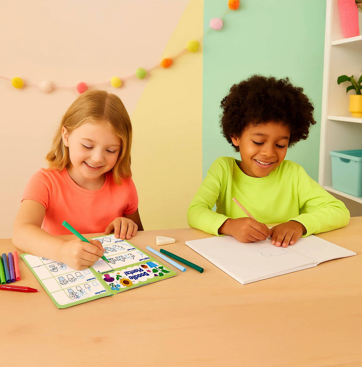 Doodle Fun: Draw & Color Activity Kit (17 PC Set)