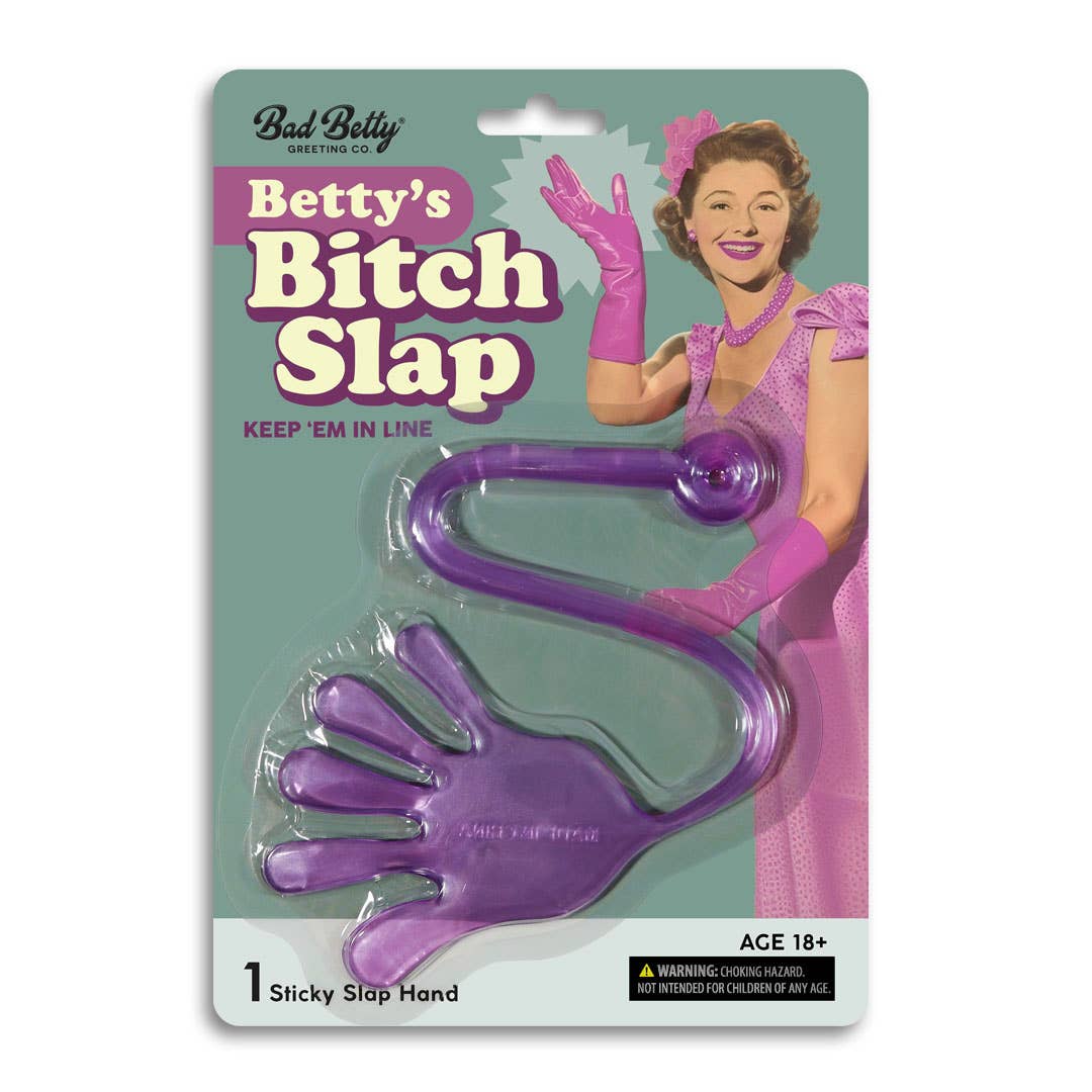 Betty's Bitch Slap Sticky Hand Gag Gift
