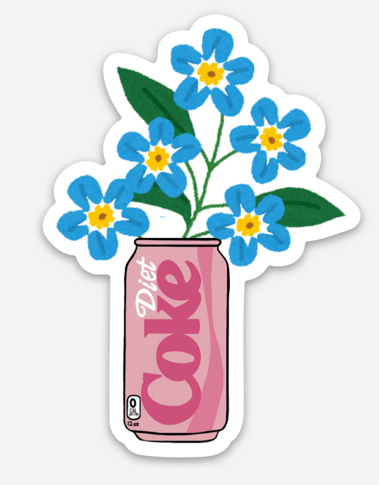 DC Flower Can Sticker