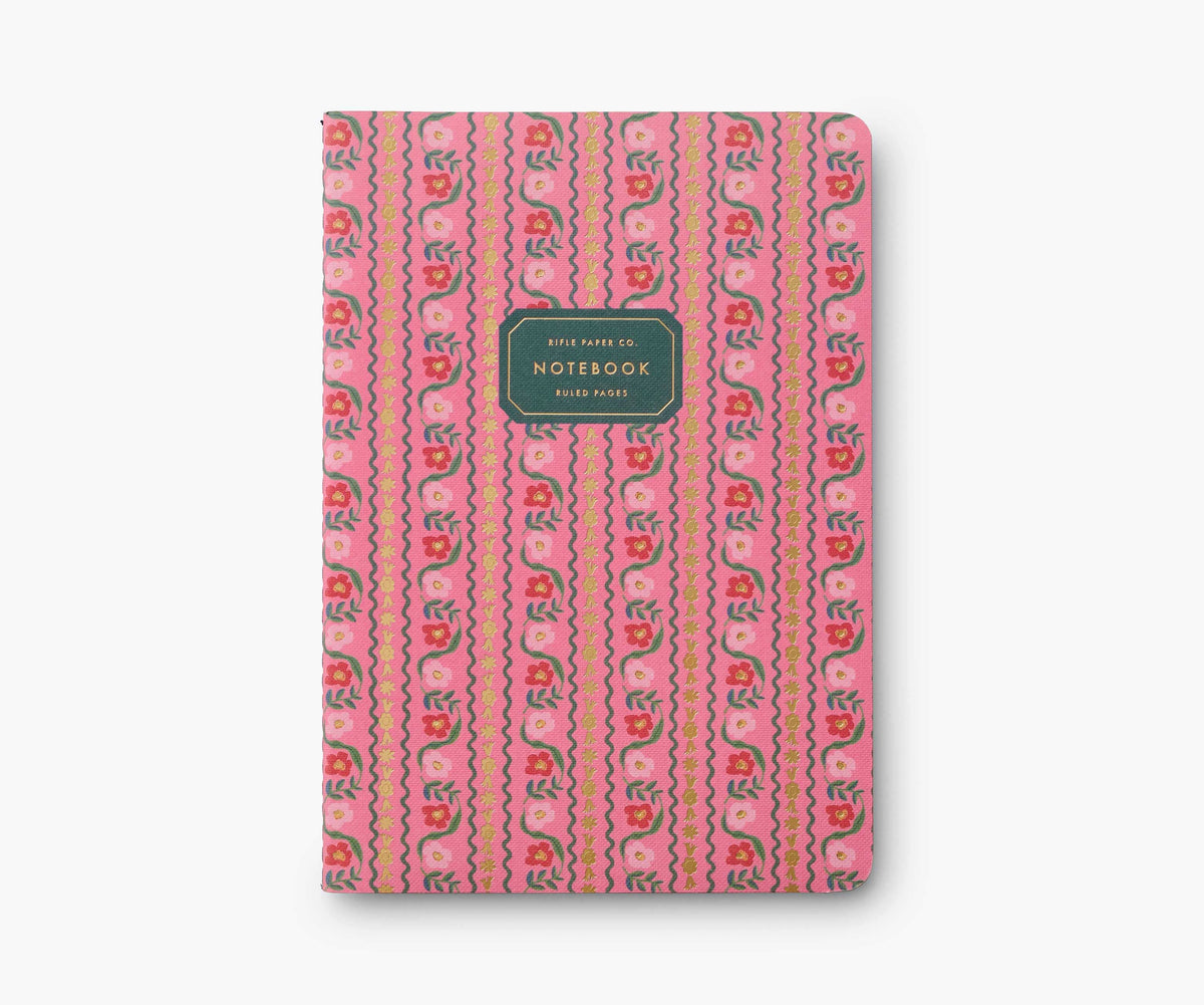 Assorted Set of 3 Dahlia Notebooks