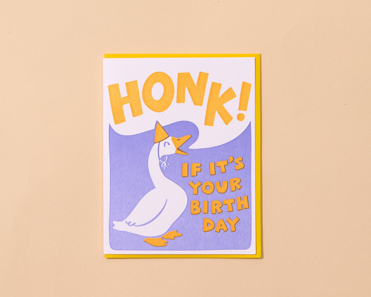 Funny Letterpress Birthday Greeting Card