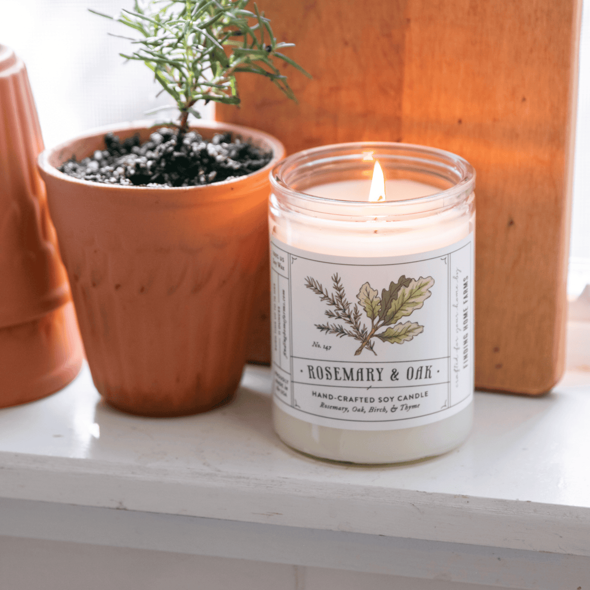 Rosemary Oak Soy Candle