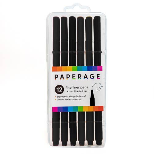 Felt Tip Fine Liner Pen Set  Earthtones
