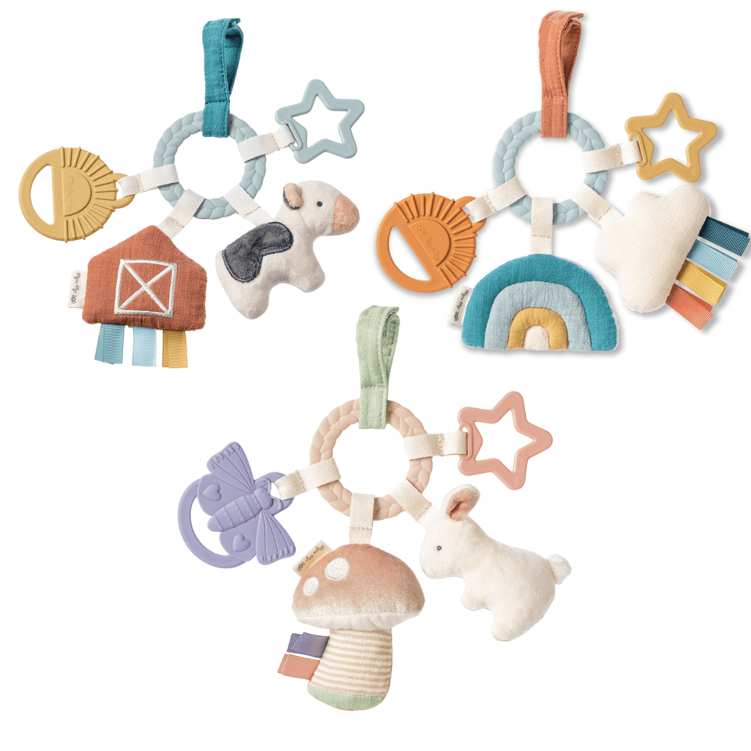 Bitzy Busy Ring™ Teething Activity Toy - Veggie