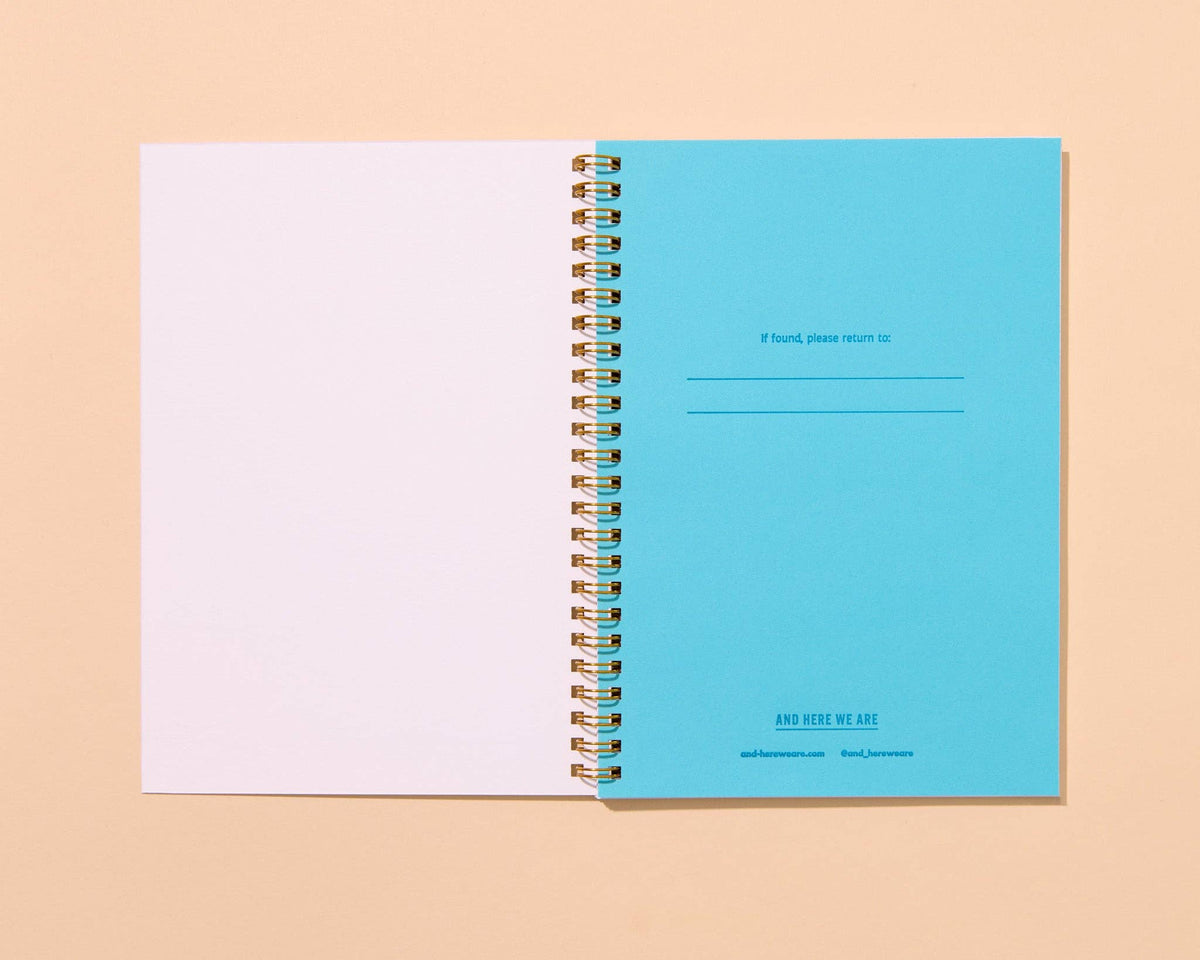 Gingham A5 Spiral Notebook