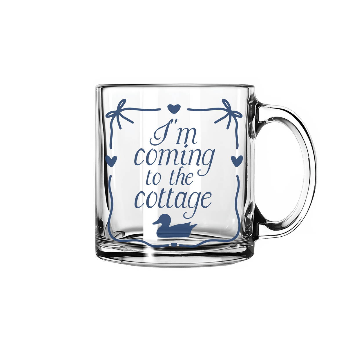 Coming To The Cottage Glass Mug | Heated Rivalry Inspired 