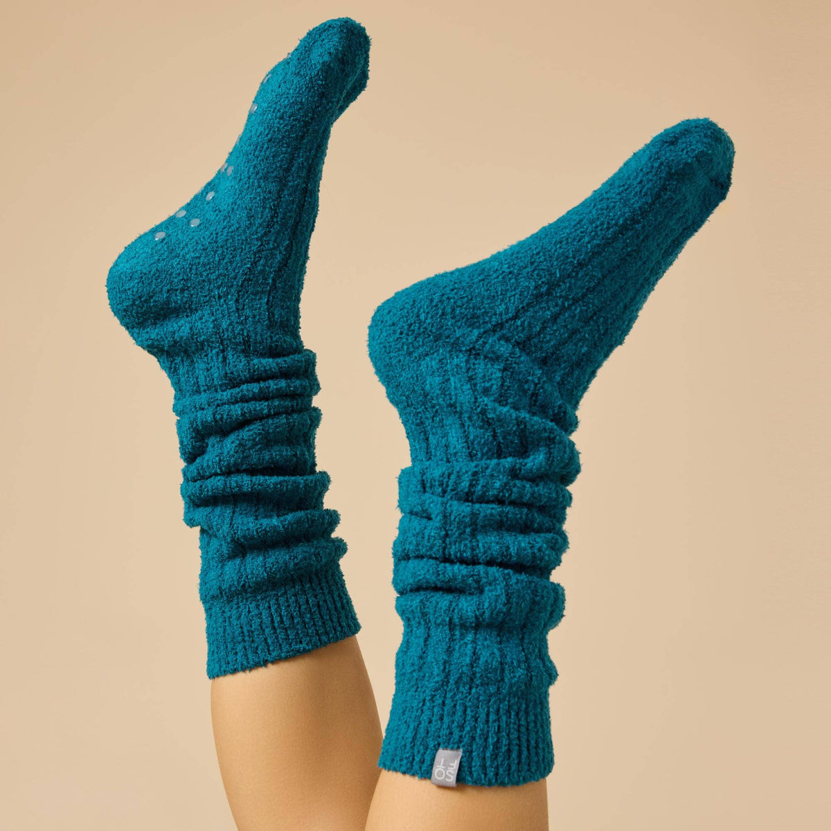 Women's Soft, Cozy, Slouchy Marshmallow Socks with Grippers