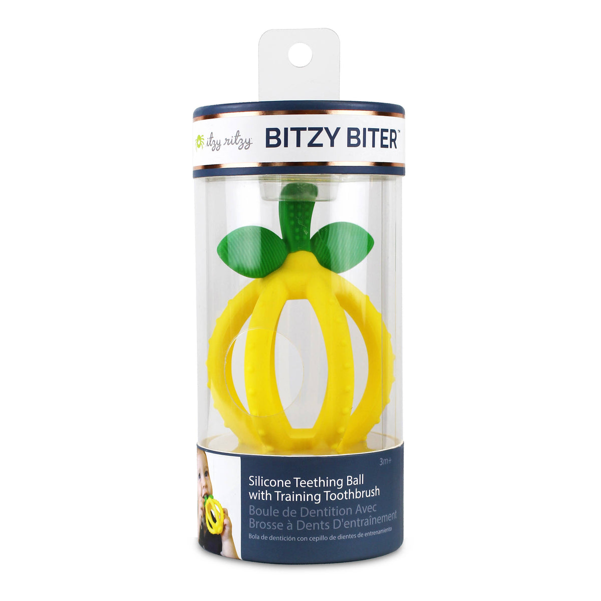 Bitzy Biter™ Teething Ball Baby Teether - Lemon