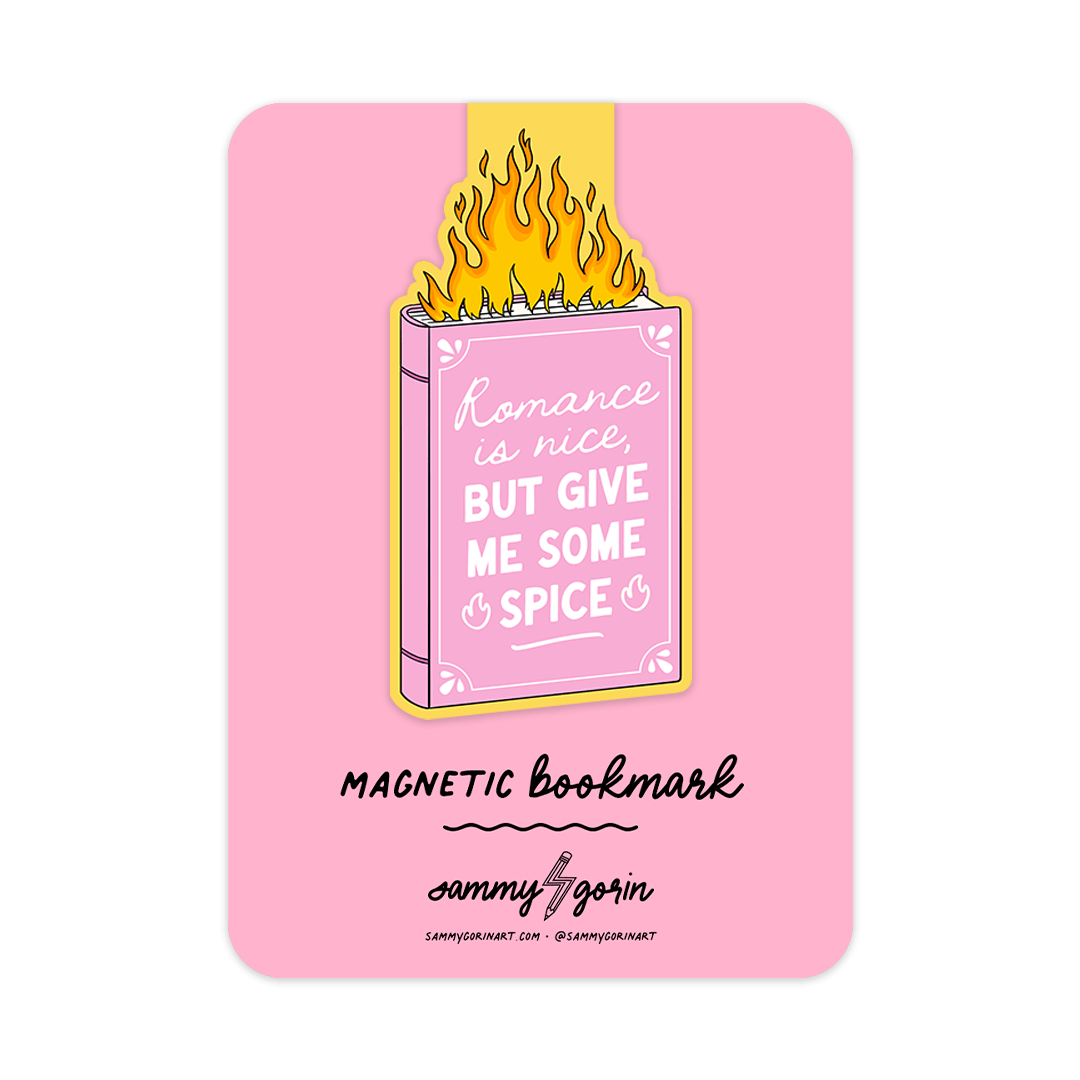 Romance is Nice Spicy Books Magnetic Bookmark