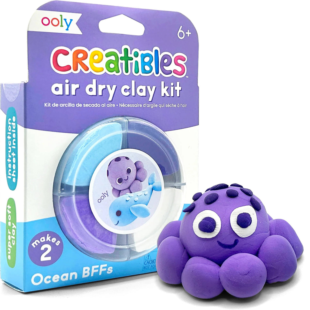 Creatibles: Air Dry Clay BFFs Kit - Ocean Pals (Set of 4 Col