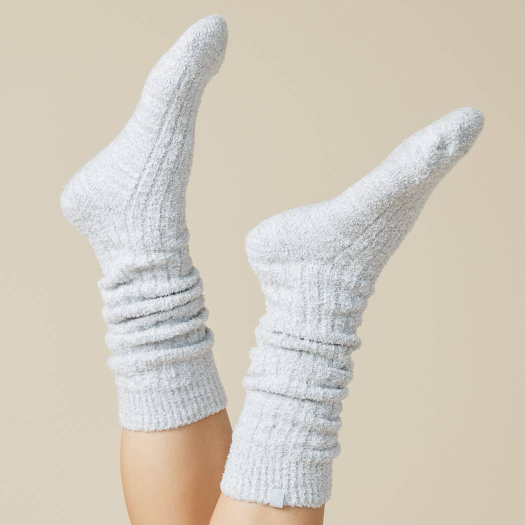 Women's Heather Espresso Slouchy Marshmallow Socks