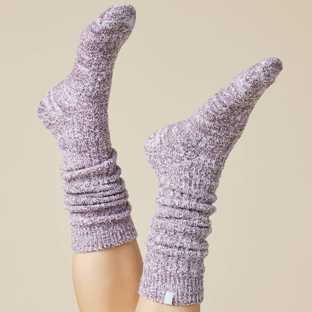 Women's Heather Grey Slouchy Marshmallow Socks