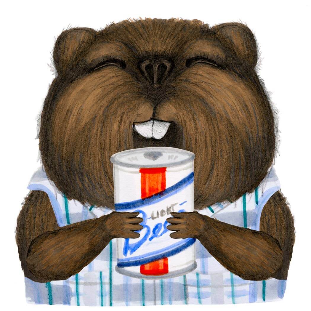 Father's Day Beaver Card