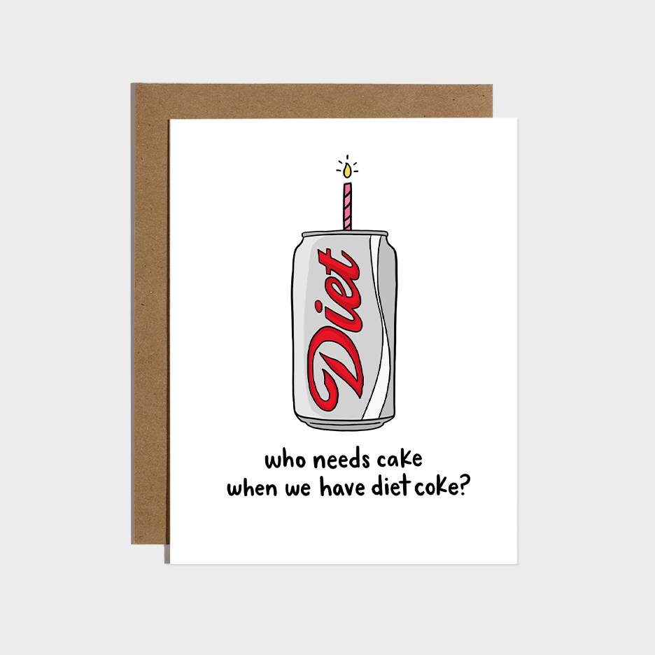 Cake Diet Birthday Card