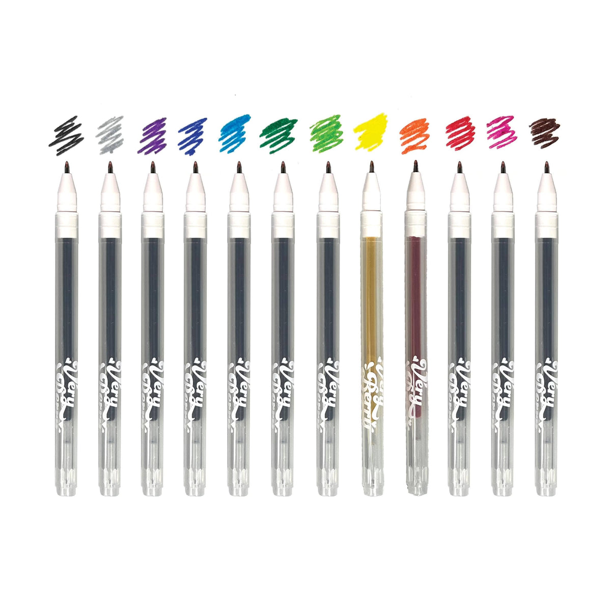 Very Berry: Strawberry Scented Gel Pens (Set of 12)