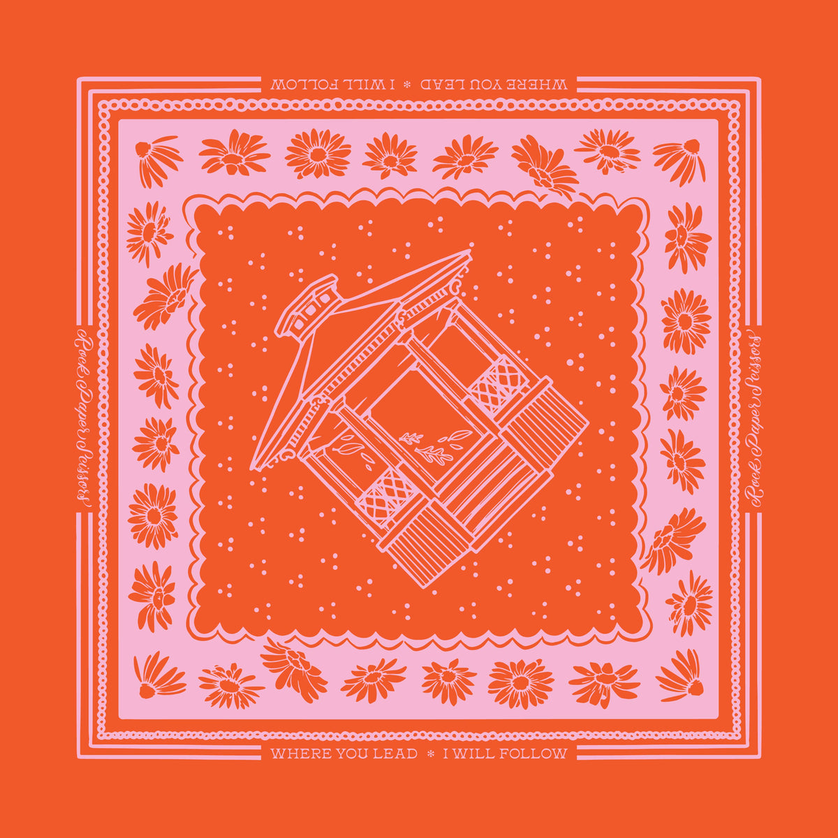 Exclusive Where You Lead Pink and Orange Bandana