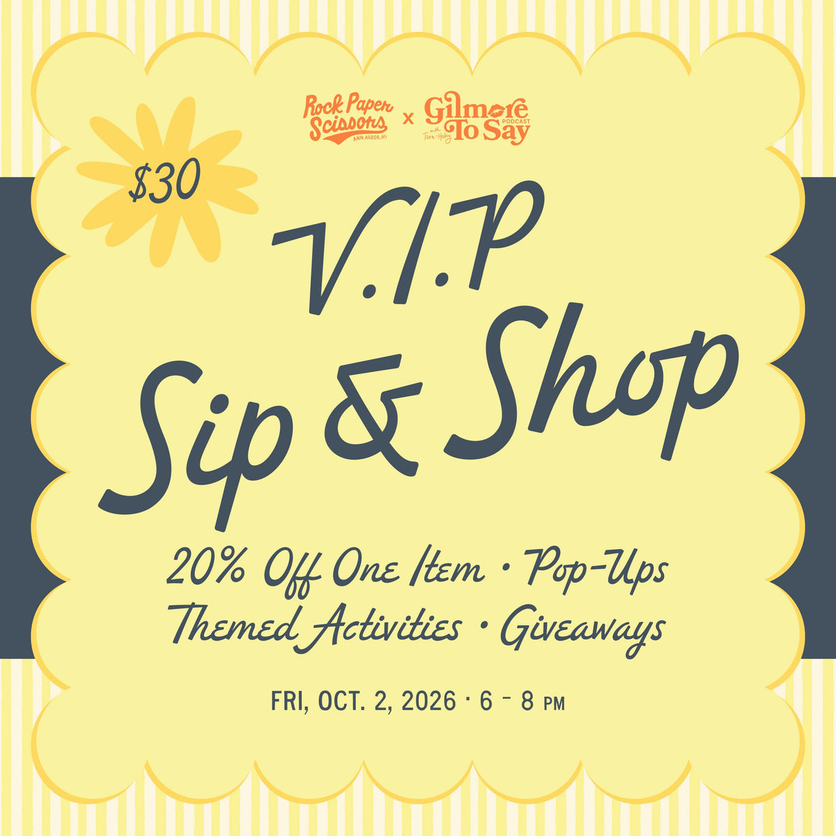 Stars Hollow Weekend VIP Shopping Event