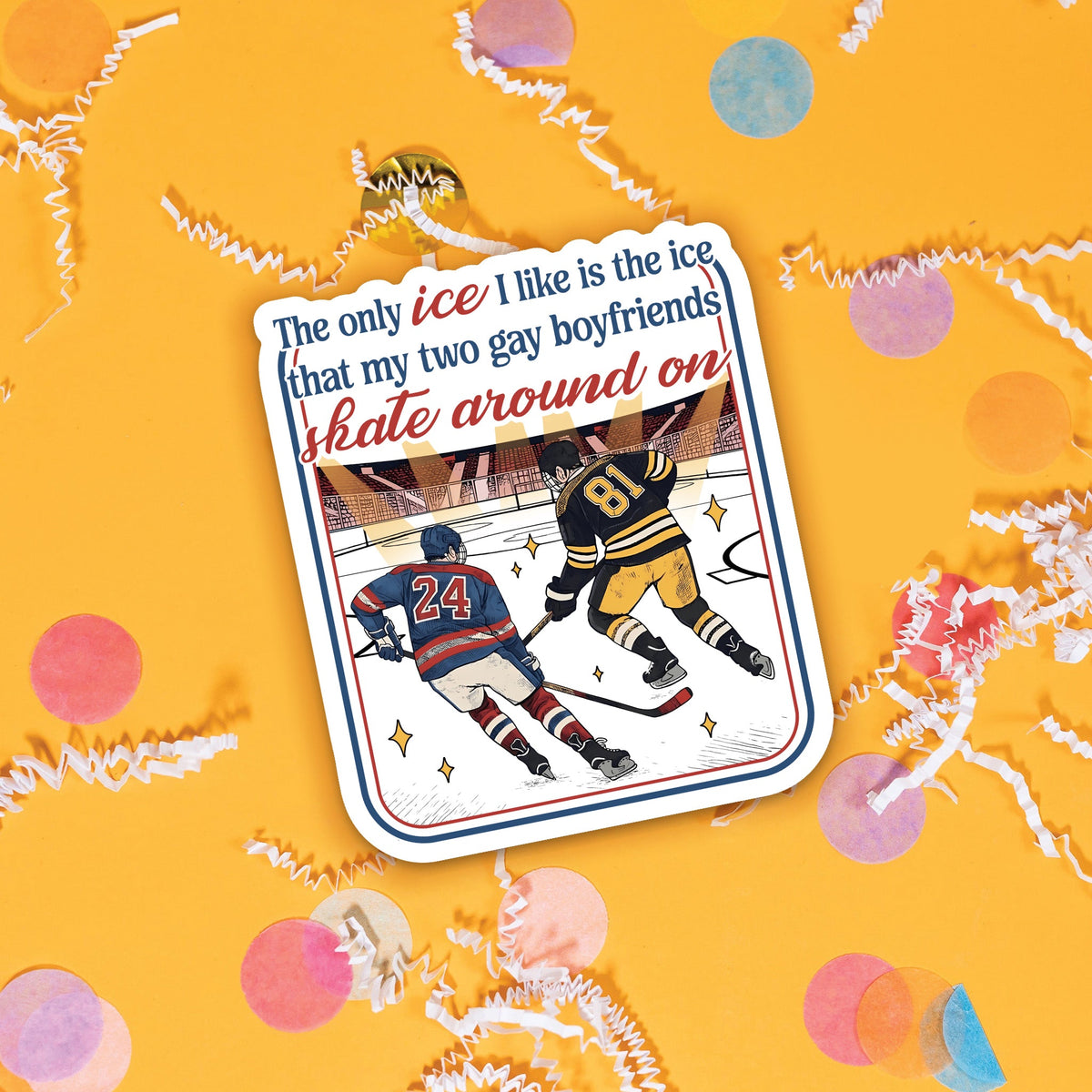 Hockey Ice Sticker