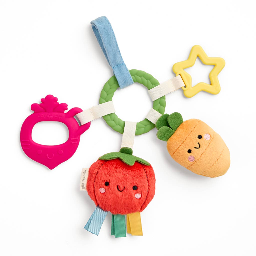 Bitzy Busy Ring™ Teething Activity Toy - Veggie