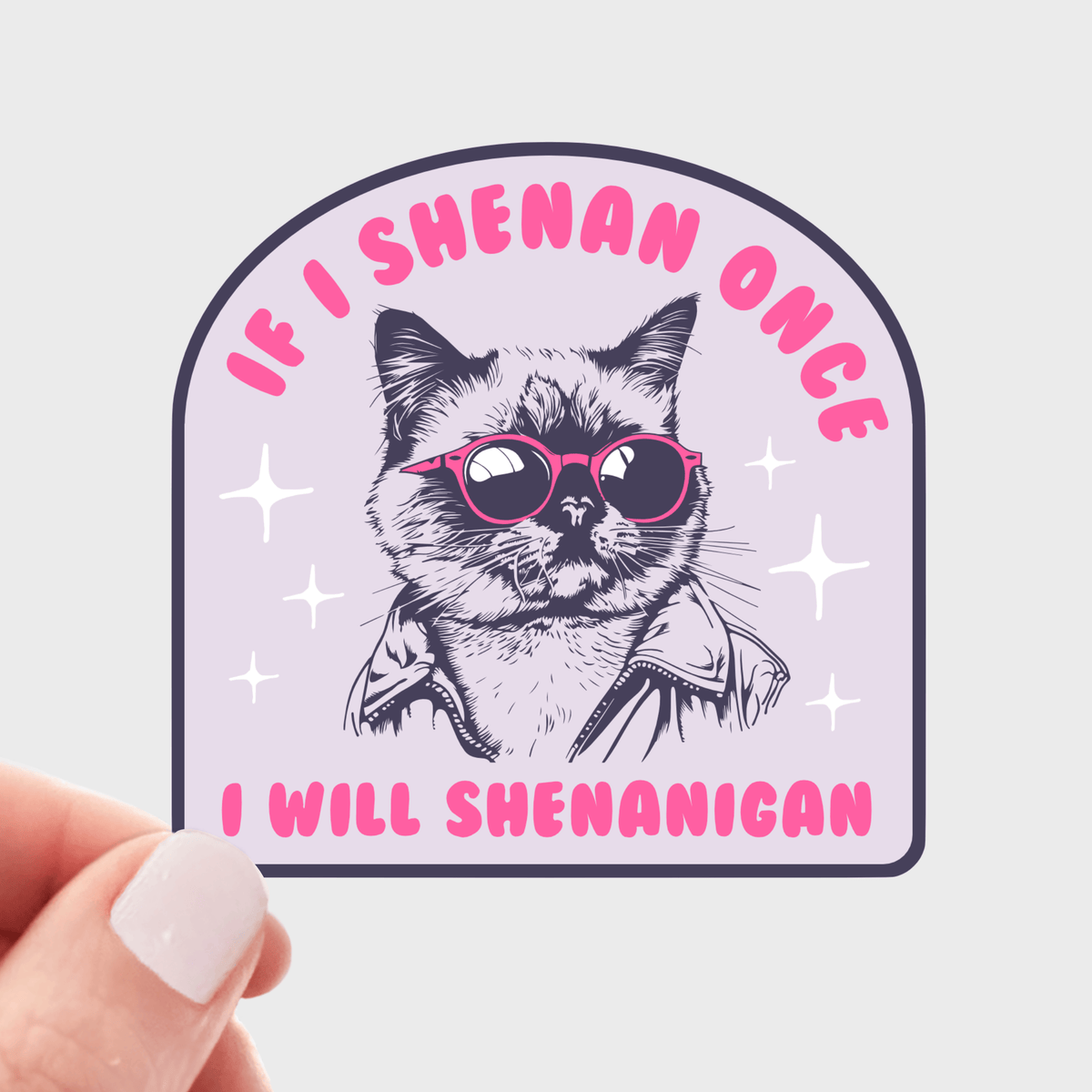 If I Shenan Once I Will Shenanigan Sticker
