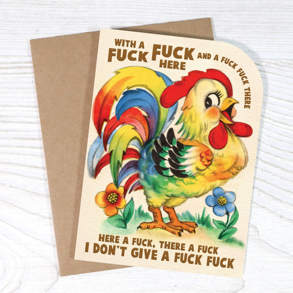 With a Fuck Fuck Here Card