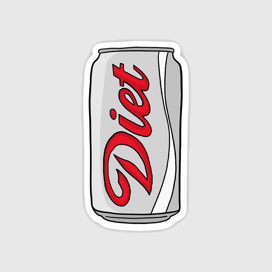 Diet Can Sticker