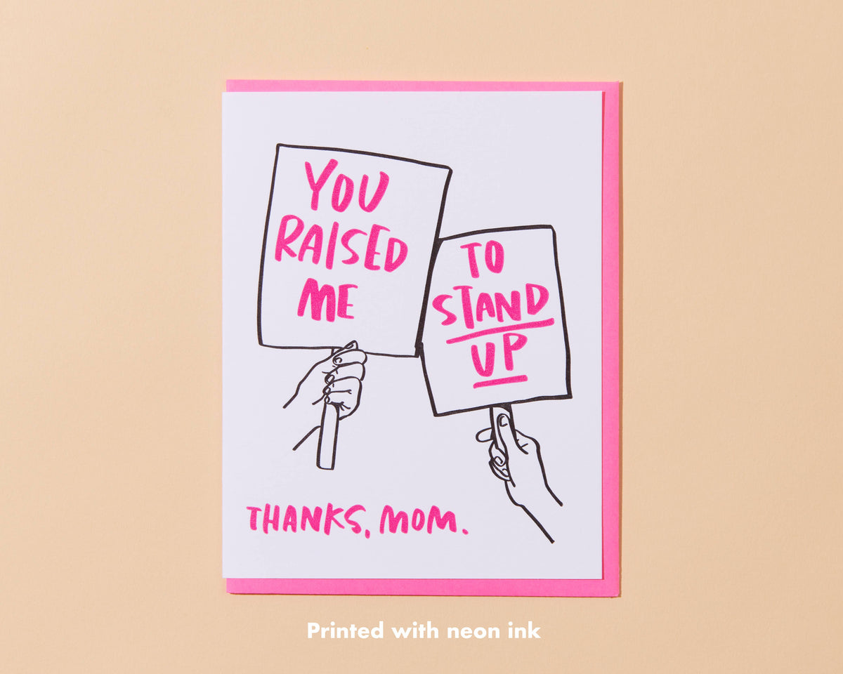 Stand Up (Protest, Politics) Card