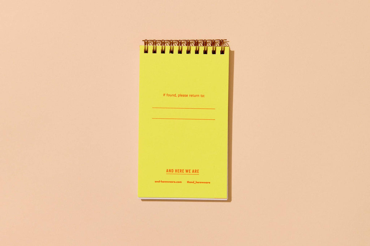 Red Hearts Small Spiral Notebook