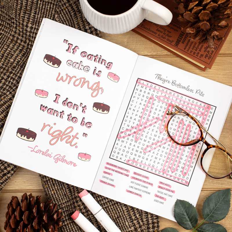 Gilmore Girls Word Search and Coloring Book