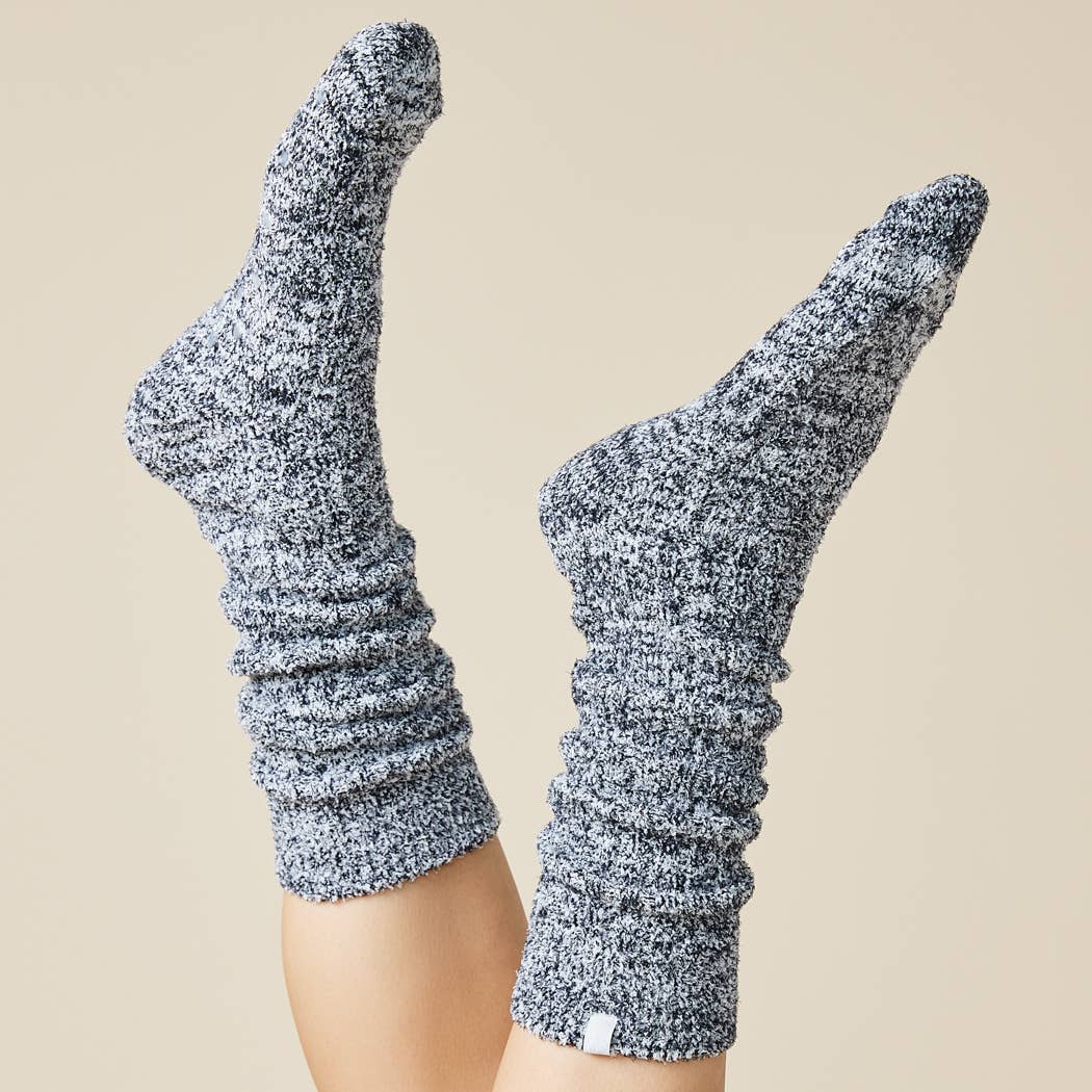 Women's Heather Espresso Slouchy Marshmallow Socks