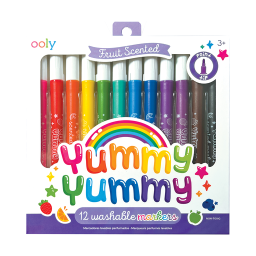 Yummy Yummy: Fruit Scented Markers (Set of 12)
