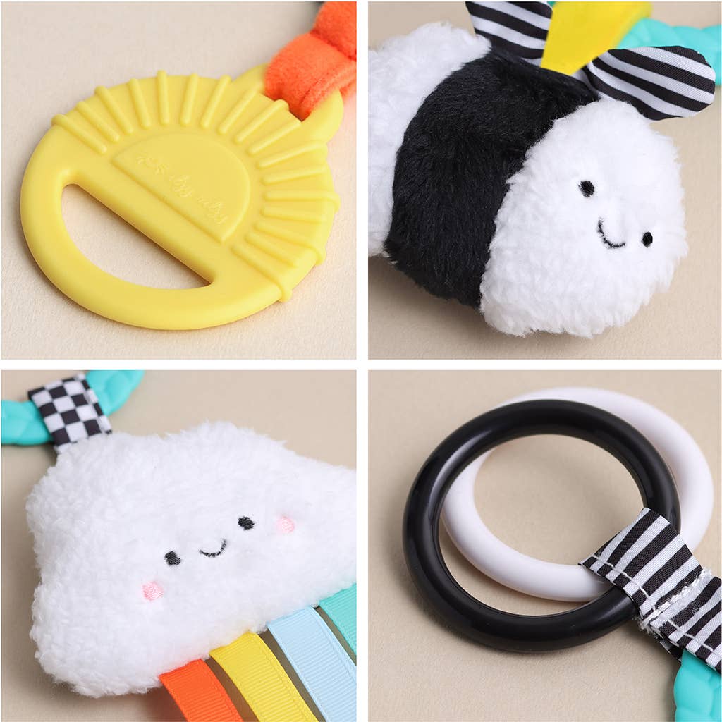 Bitzy Busy Ring™ Teething Activity Toy - Veggie