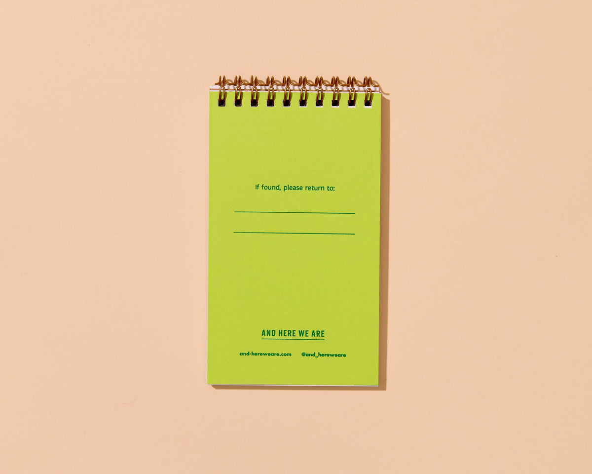 Cross-stitch Rose (Floral) Small Spiral Notebook
