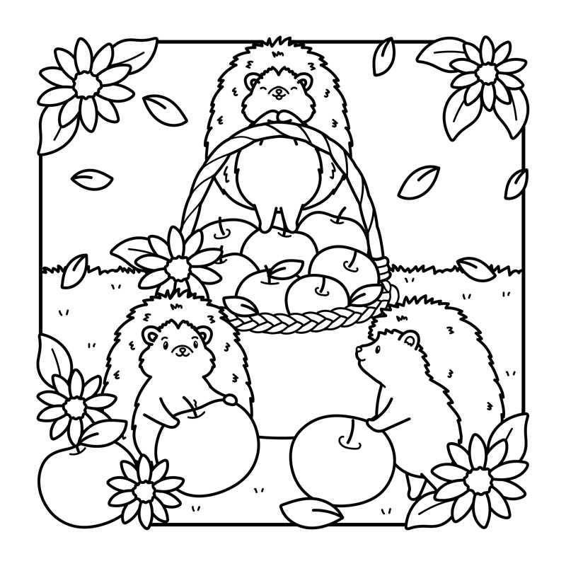 Comfy Fall Coloring Book
