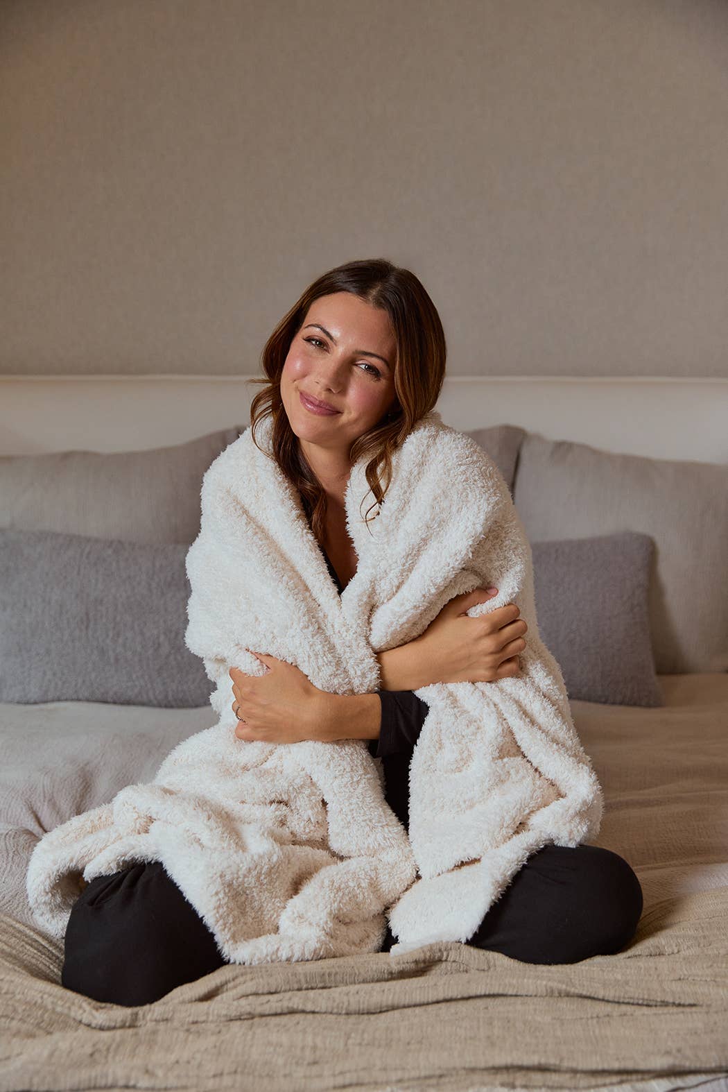 Ultra-Lite Almond Marshmallow 54" x 72" Blanket