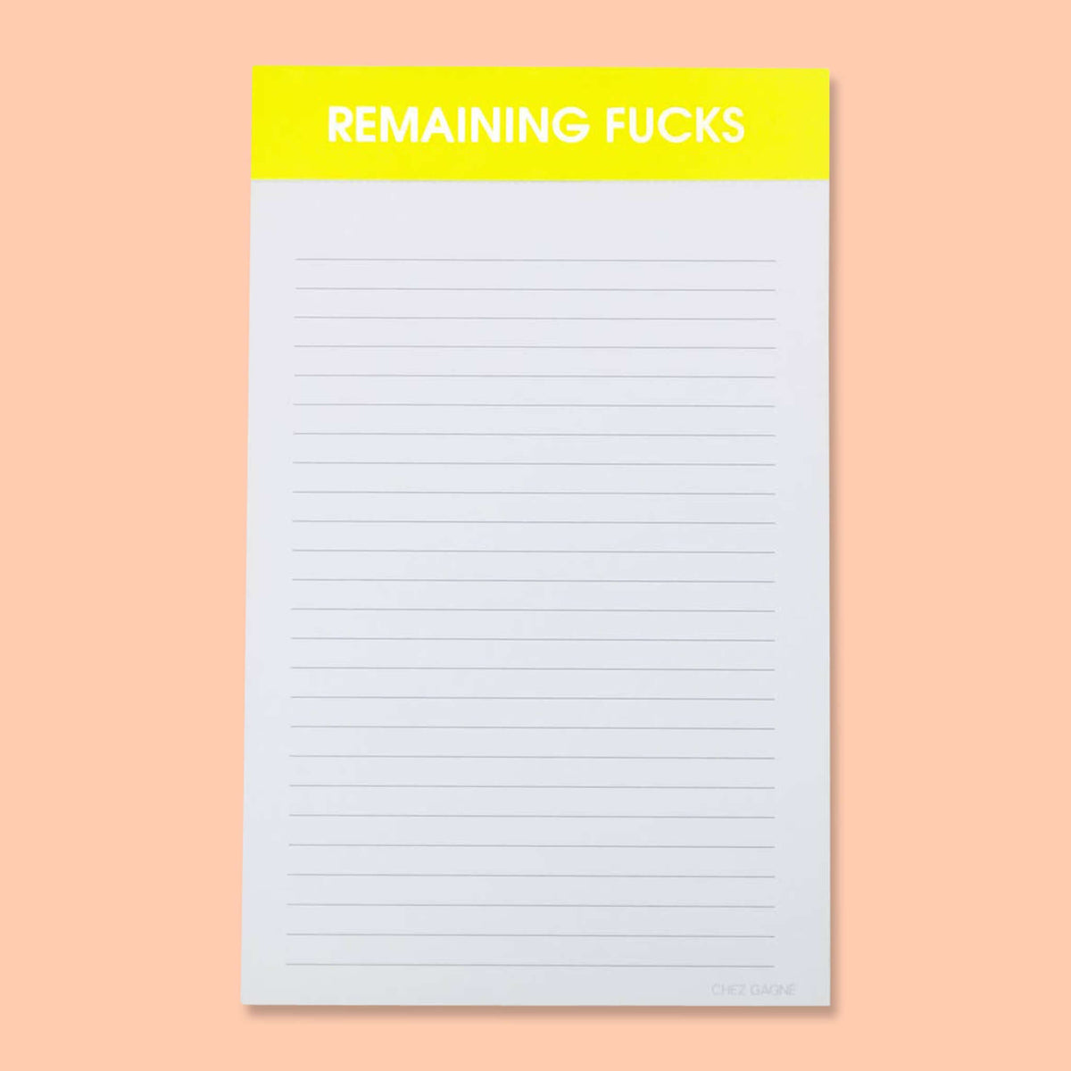 Remaining Fucks Notepad