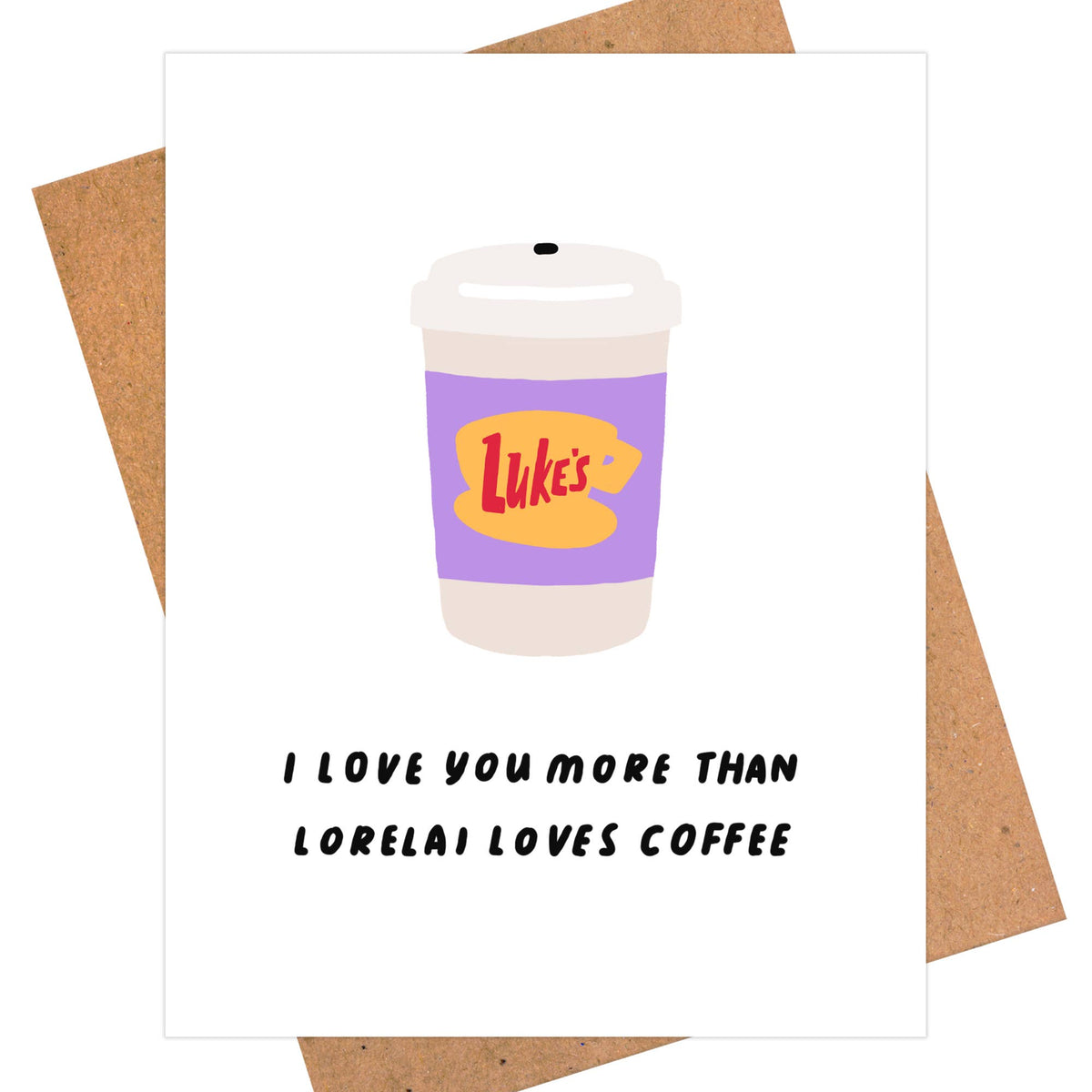 GG Inspired Lorelai & Luke Card